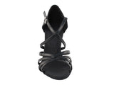 Sera Series Black Leather Dance Sandal