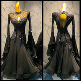 Beauty in Black Key Hole Front and Back International Standard Dress
