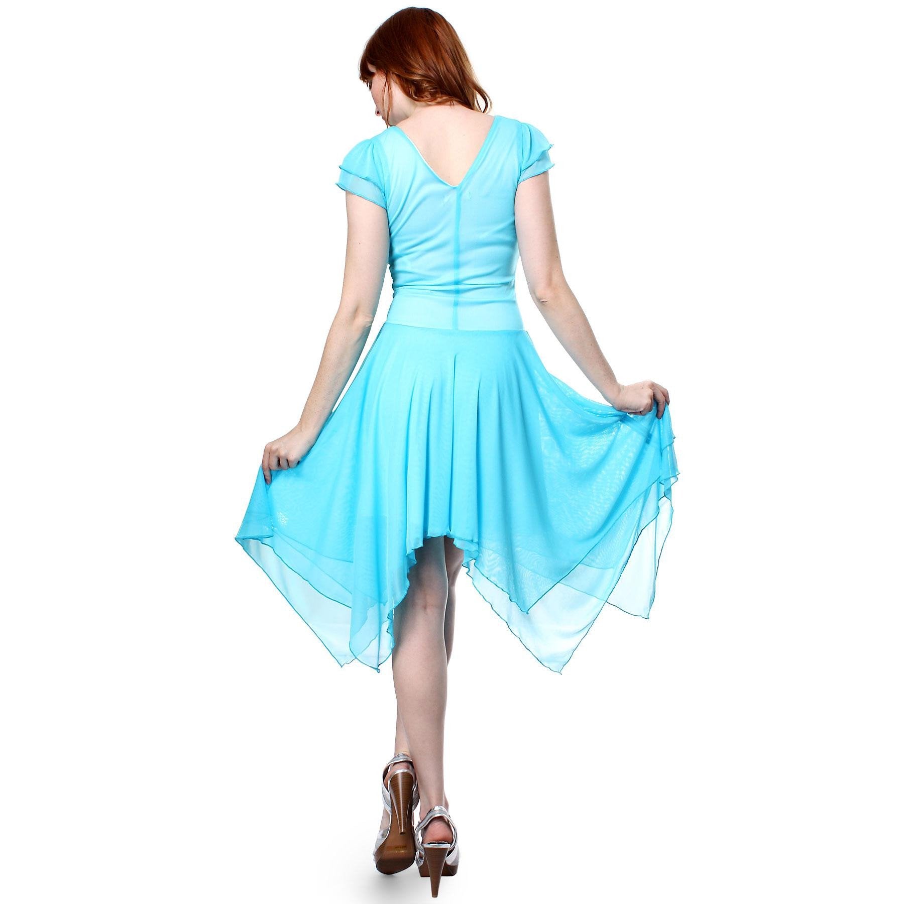 Double Layers Asymmetrical Handkerchief Skirt Dress- More Colors!