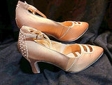 Style #7 Custom Rhinestone Closed Toe Ballroom Dance Shoes- Size 9.5
