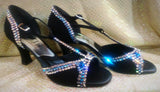 Style #47 Custom Rhinestone Dance Shoes- 9.5