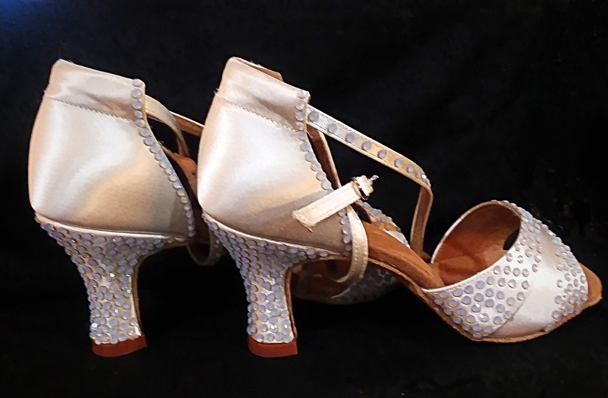 Style #19 Custom Rhinestone Dance Shoes- Size 8