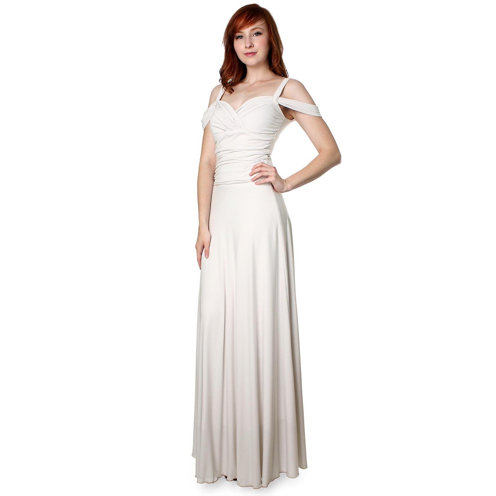 Elegant Cold-Shoulder Evening & Event Dress