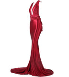 Scarlet Red Evening Gown