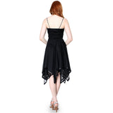Romantic Polyester Sheer A Line Cocktail Dress with Satin Trim