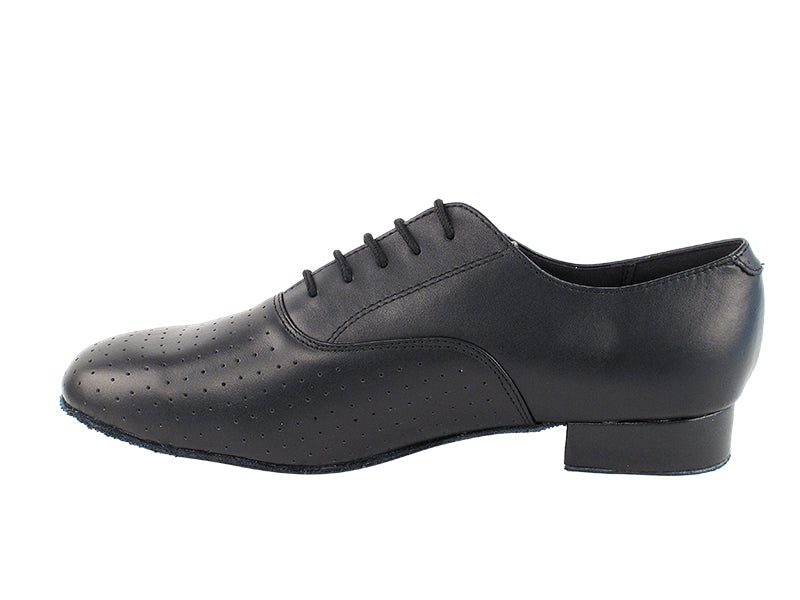 Classic Series Black Perforated Leather Ballroom Shoe