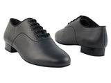 C Series Black Leather Dance Shoes