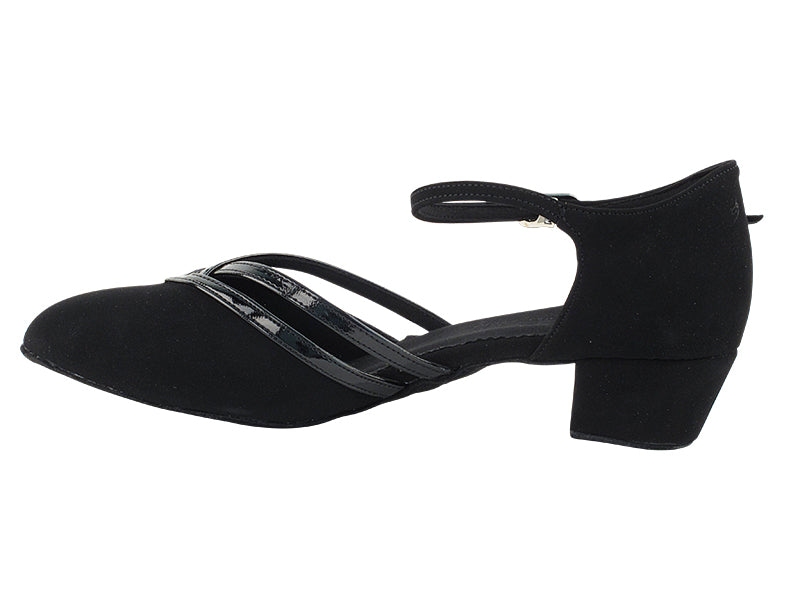 C Series Black Nubuck Low Heel Dance Shoe