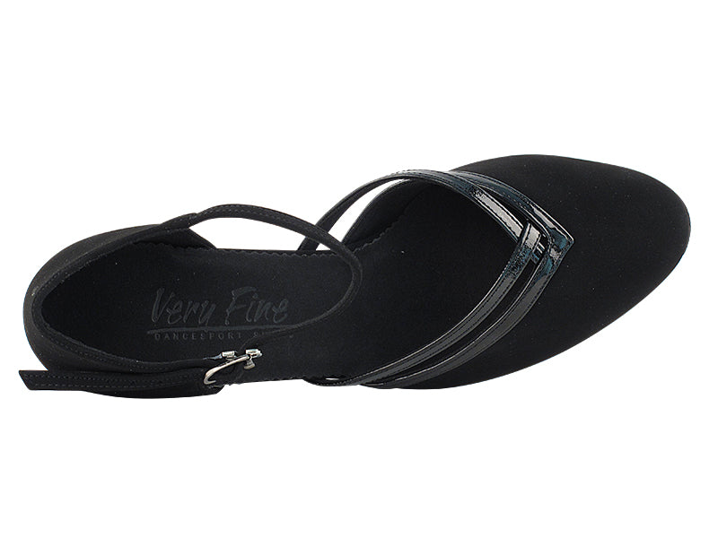 C Series Black Nubuck Low Heel Dance Shoe
