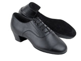 C Series Black Leather Dance Shoe- Wide Width