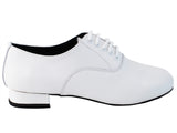 C Series White Leather Ballroom Shoe