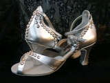 Style #21 Custom Rhinestone Dance Shoes- 7.5