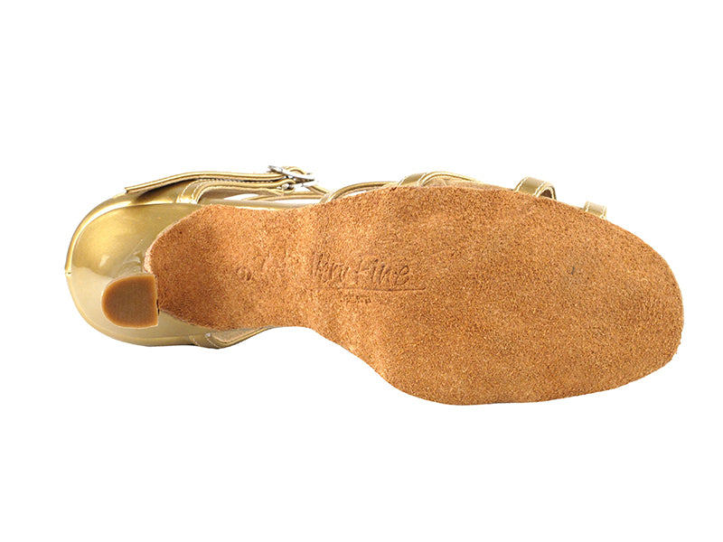 Sera Series Pearl Gold Patent Dance Sandal