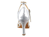 Sera Series Pearl Silver Patent Dance Sandal