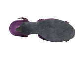 Sera Series Purple Velvet Dance Sandal