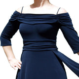 3/4 Sleeve Ruched Dance or Event Dress