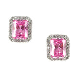 Candy Square Cubic Zirconia Studs