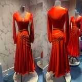 Rumba the Night Away in Ravishing Red Latin Dress