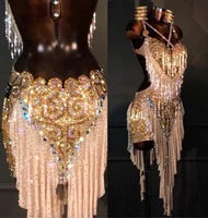 Golden Beauty Latin/Rhythm Ballroom Dance Dress