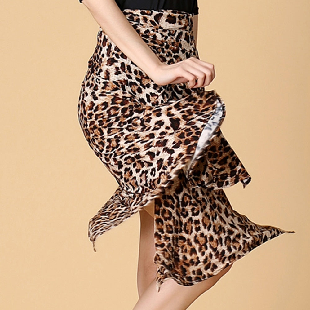 Mid Length Asymmetrical Wrap Dance Skirt