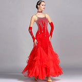 Open Back Mermaid Style Sleeveless Ballroom Dance Dress