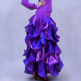 Cascade of Ruffles! Flamenco, Tango, Ballroom Showcase & Performance Skirt