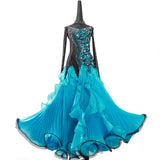 Caribbean Blue International Standard Ballroom Dance Dress