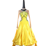 Sunshine Yellow American Smooth Ballroom Dance Dress