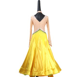 Sunshine Yellow American Smooth Ballroom Dance Dress