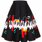 Retro Pleated Swing Skirt