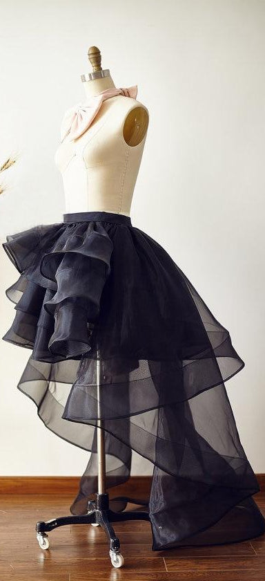 Organza High-Low Asymmetrical Skirt